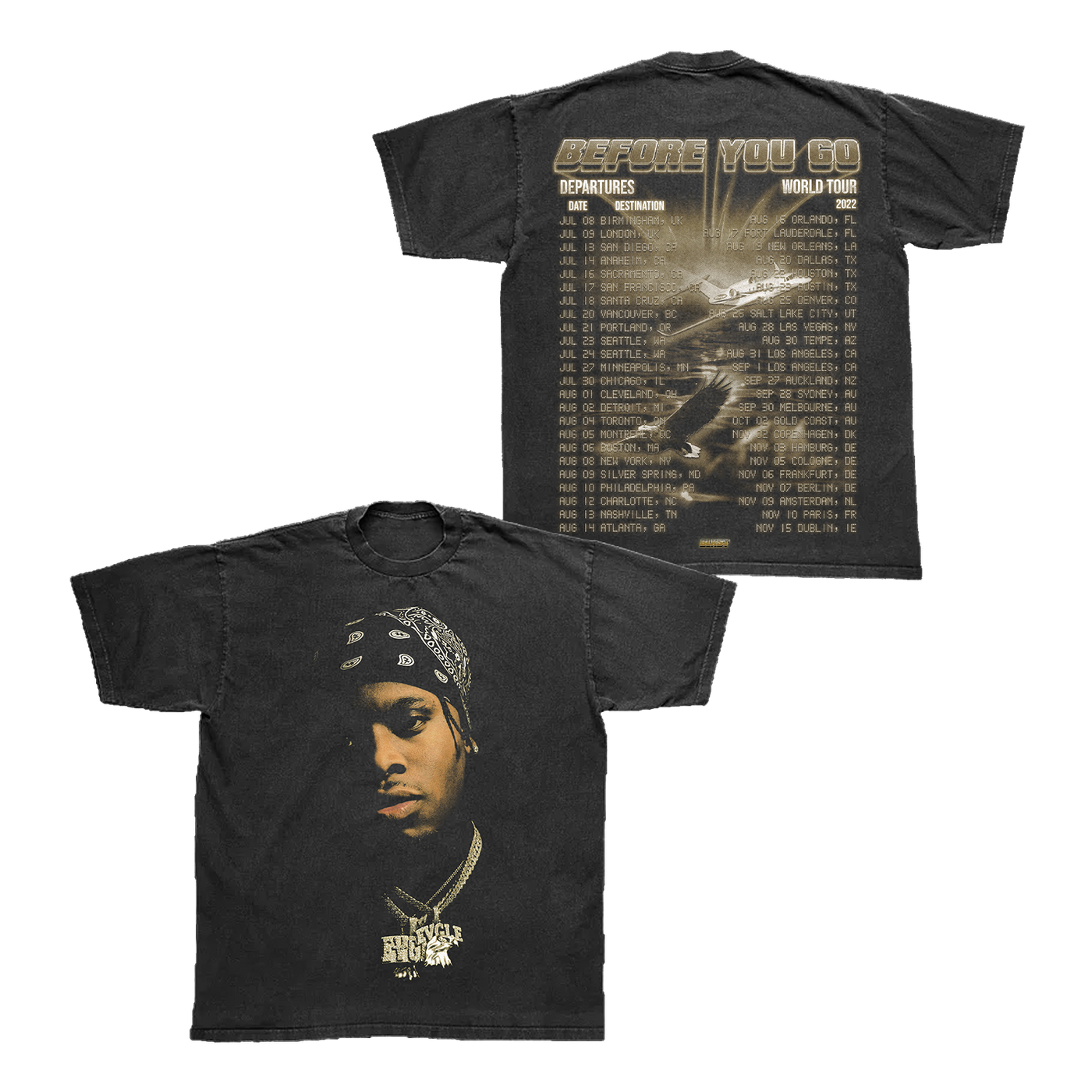 B4UG Black Tour T-Shirt