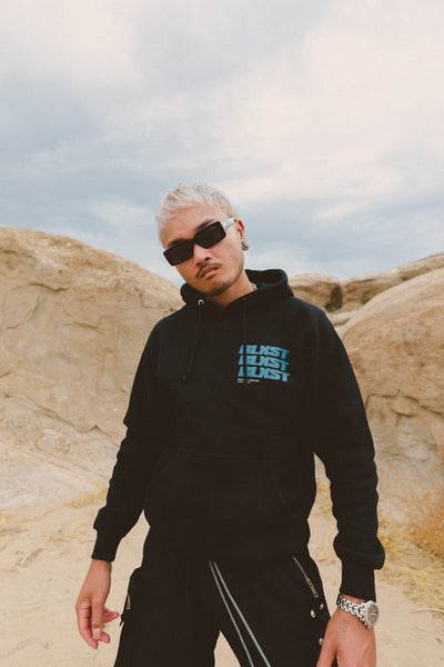 Boarding Pass Black Hoodie