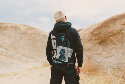 Boarding Pass Black Hoodie