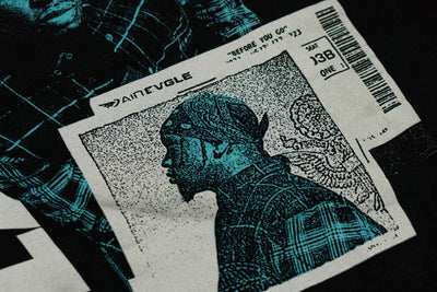 Boarding Pass Black Hoodie